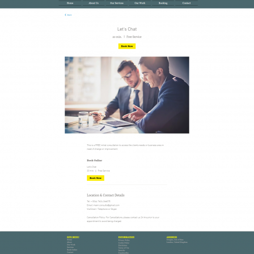 Lets Chat - FREE 20 minute Consultation